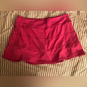 Sonic Pink Pace Rival Mid Rise Skirt 15” inseam